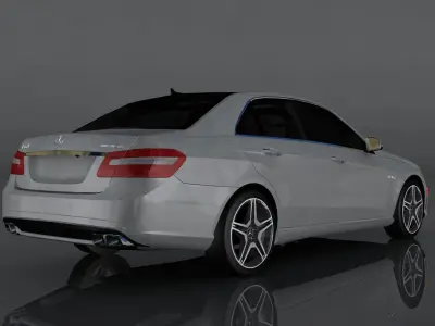 Mercedes-Benz E63 AMG Low-poly 3D model