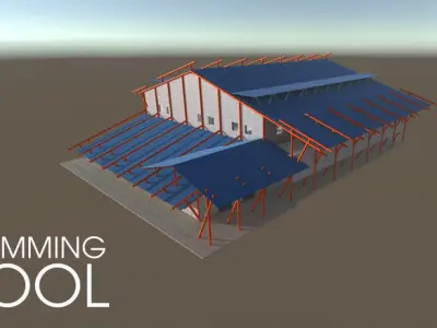 Swimming Pool Low-poly 3D model buy