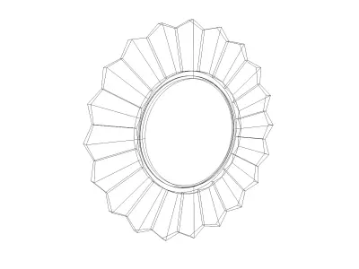 SUNBURST MIRROR 3D print model