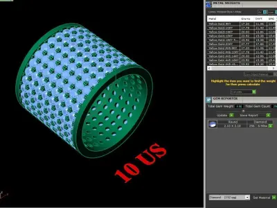 Luxury Men Rings Designs 4MR085 3D print model