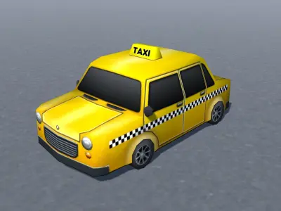 Cars Model Pack low-poly gons toon style vehicles Low-poly 3D model