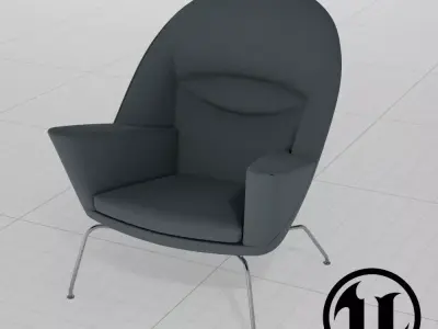 Wegner Oculus Chair UE4 3D model