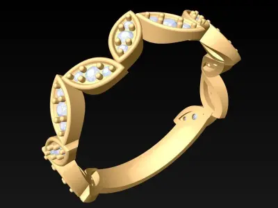 Diamond Ring - Womens Rings - N352110 3D print model
