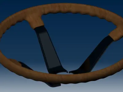 Steering wheel 3D model