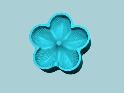 Plum Blossom Flower 02 - Moulding Artificial Craft 3D print model