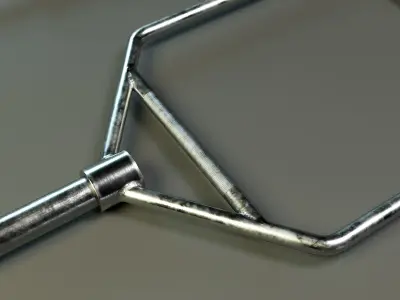 Training Bar Set PBR Low-poly 3D model