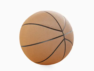 Basketball Ball Leather Set 3D model