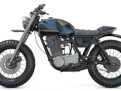 Yamaha SR500 Custom Bike 3D model