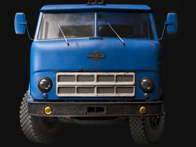 Maz-504 semi-trailer truck 3D model