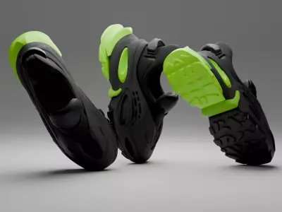 Sneaker concept Low-poly 3D model