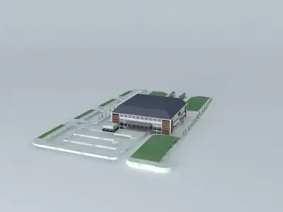 Sports Hall of Topolica 3D model