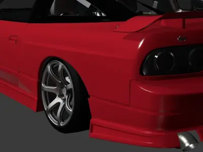 G Corporation Flash V1 Nissan 180wx GTS GT6 GT7 Base 3D model