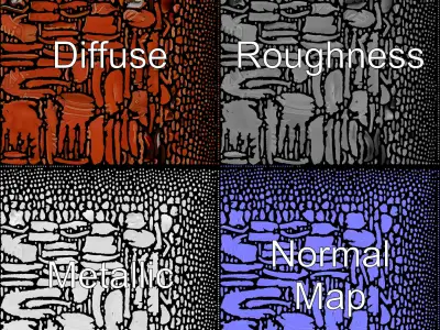 Baseball Glove D Model Pack with Detailed Textures Low-poly 3D model