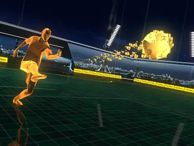 Stadium Soccer Glow 3d model 3D model