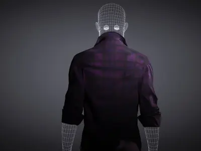 Dynamic Stickman 3D model