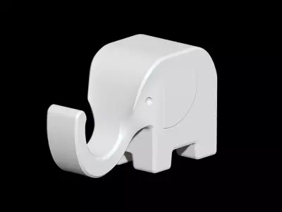 Elephant Phone Stand 3D print model