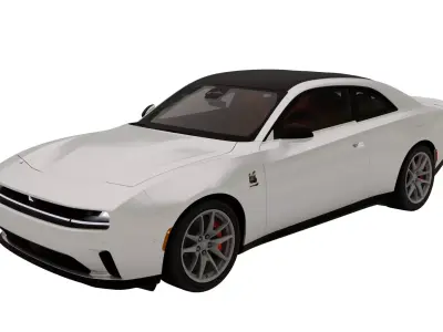 Dodge Charger Daytona Scat Pack 2025 Low-poly 3D model