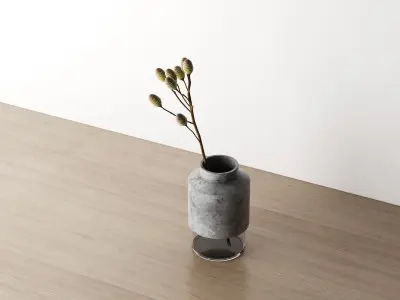 Concrete Vases 3D model