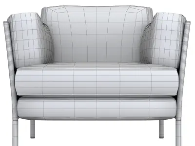 Shelley armchair by Minotti 3D model