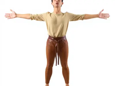 Stylish Loungewear Character model pack Low-poly 3D model