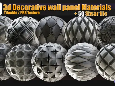 50 3d Decorative wall panel materials Texture