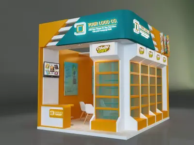 Booth Exhibition Stand a622c 3D model