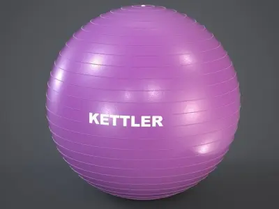 Exercise Ball Low-poly 3D model