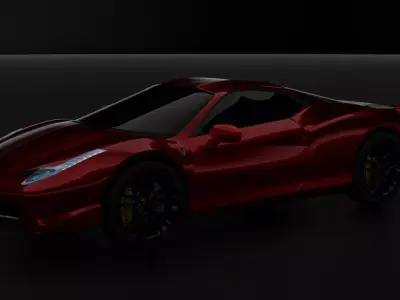 Ferrari 458 Italia 2010 version 3D model