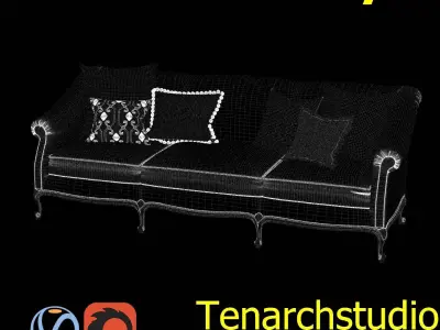Tenarchstudio Galimberti Nino Pigrone Sofa Render Ready  3D model