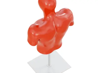 Sports mannequin torso 168 3D model