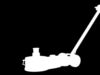 Floor Jack Blue Low-poly 3D model