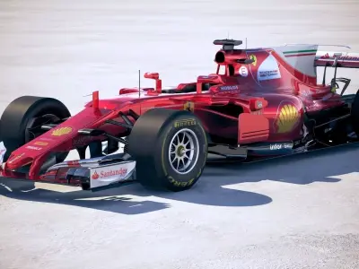 F1 Ferrari 2017 SF70H 3D model