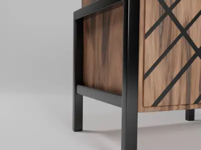 Bedside cabinet  Free 3D model