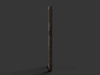 4K Old Windows Low-poly 3D model