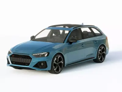 Audi RS4 Avant 2020 3D model