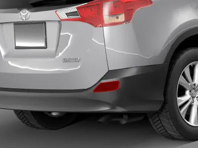 Toyota RAV4 2013 Lowpoly 3D model