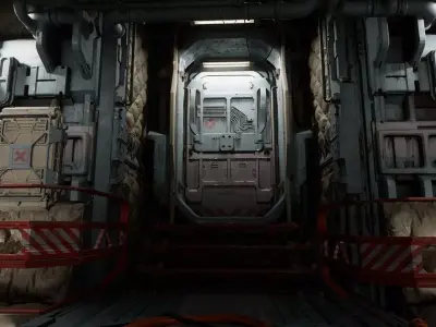 Sci Fi Cargo Hub 3D model