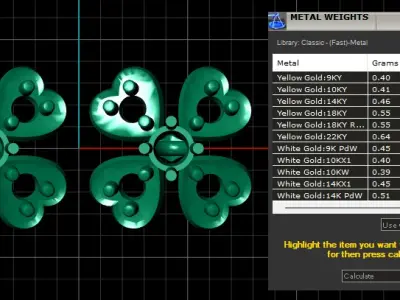 HEART SHAPE  EARRING 3D PRINTABLE MODEL  3D print model