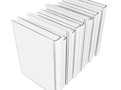 Books Set christian book bundle 3D model