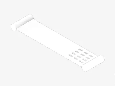 Shelf - Shower - Luxury - Sleek Low-poly 3D model