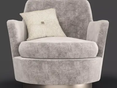 Luxury Single Luxy Armchair 3D model