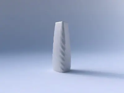 Vase triangle with relaxed large twists 3D print model