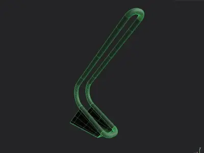 Bike Rack M02 Low-poly 3D model