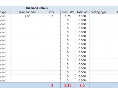 Diamond Earrings  3D print model