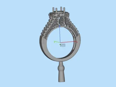 gold ring code 22 3D print model