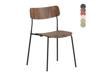 Ella Chair Four Leg base Laminate By Martela 3D model