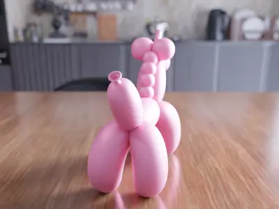 Balloon Pony Figure - 429 3D print model