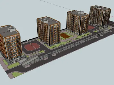 Residental Complex 3D model