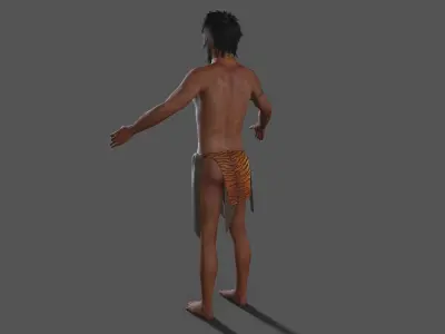 hominid Low-poly 3D model