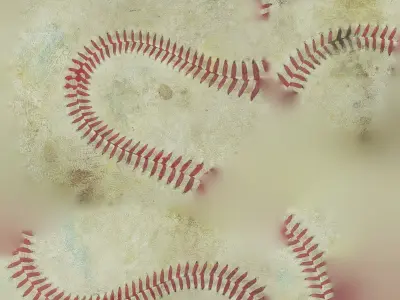 Old baseball - 3dscan - High resolution 3D model